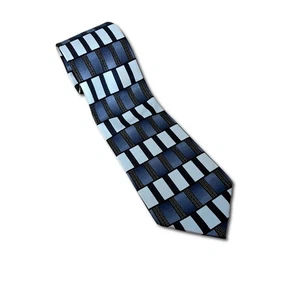 Salvatore Pellegrino Vintage Handmade 100% Silk Tie Geometric Pattern 65 Inches - Picture 1 of 6