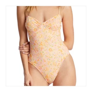 Billabong Women’s Sweet Oasis One Piece Swimsuit Size Lrg Floral Print Beach - Picture 1 of 10