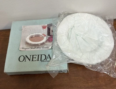 Vintage 1980's Oneida Georgian Scroll Silverplate Wine Coaster NEW SEALED - Image 1 of 4