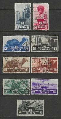 Италия колонии 1934 ЭРИТРЕЯ короткий набор храм руины и верблюд б/у $28.00 - Изображение 1 из 4