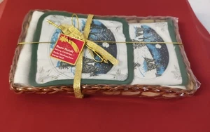 Topflappen Geschirrtuch Topfhandschuh 3-teiliges Set Geschenkset Weihnachtsdekor - Bild 1 von 3