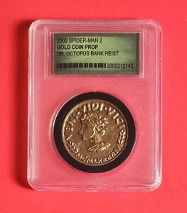 Spiderman II Dr Octopus Gold D'Oro Real Movie Prop Coin Sealed and Authenticated - Picture 1 of 2