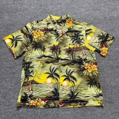 Camisa hawaiana Royal Creations para hombre talla 2XL tropical playa algodón manga corta Foto 1 de 4
