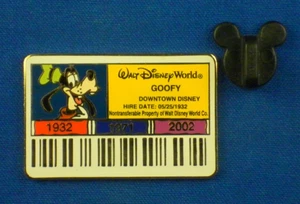 Goofy Walt Disney World Cast ID Downtown Disney LE3500 Pin # 12660 - Picture 1 of 3