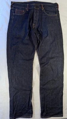 RED MONKEY COMPANY RGC HECHO POR MARTIN KSOHOH ¡DÉJALO ABEJA! Jeans de mezclilla crudos 36 Foto 1 de 4