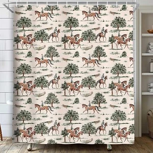 Western Cowboy Shower Curtain, Farmhouse Country Shower Curtains for Bathroom... - Picture 1 of 5