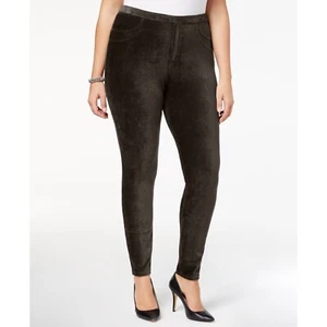 NWT Womens Plus Size 3X Style & Co Brown Comfort-Waist Corduroy Leggings NEW - Picture 1 of 6