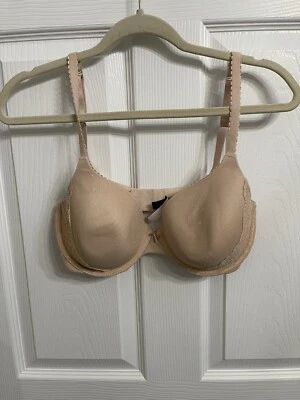 Sujetador Ambrielle para mujer 36D marfil nude push-up acolchado encaje superpuesto con aros Foto 1 de 4