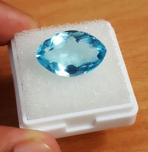 8,60 ct lose zertifizierte Edelstein Blautopas Marquise Form transparent Topas Edelstein - Bild 1 von 7