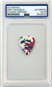 Krist Novoselic Nirvana Bass Player Signed Auto Fender Guitar Pick PSA DNA #1 - Picture 1 of 1