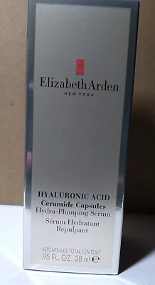 Elizabeth Arden HYALURONIC ACID Hydra-Plumping Serum Ceramide 60 CAPSULES NIB - Image 1 of 4