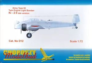 Bombardero Choroszy Models 1/72 MITSUBISHI Ki-2-II versión tardía - Imagen 1 de 3