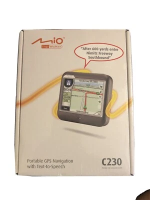 Mio Digi Walker C230 Portable Car GPS - Plastic SealedComplete Kit - Image 1 of 4