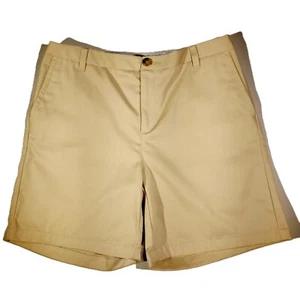 Liz Claiborne Shorts sz 8 AUDRA Tan Khaki Chino Golf Cotton Pockets EXC - Picture 1 of 9