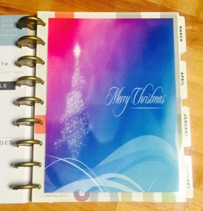 Merry Christmas Tree Holiday Winter Dashboard for use with Classic HAPPY Planner - Imagen 1 de 3