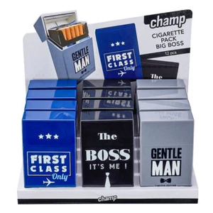 12 x Zigarettenbox Kunststoff Big Boss für 20 Zigaretten Zigarettenbox Dose Etui - Bild 1 von 5