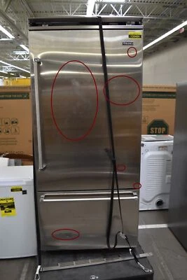 Viking VCBB5363ERSS 36" acero inoxidable diestro refrigerador incorporado NUEVO EN CAJA #130484 BF BP Foto 1 de 4