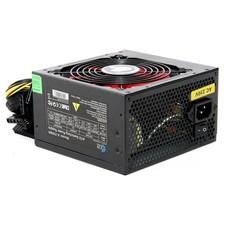 ACE Black 750W PC Power Supply Unit Quiet 12cm Red Fan PSU ATX 6-Pin PCI-E SATA