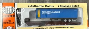 Con-Cor HO RTR #0001-9178 54’ COFC Conrail Flat/Spanish Container NIB! - Picture 1 of 4