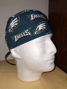 Philadelphia Eagles Medical Surgical Tie Scrub Hat - Picture 1 of 2