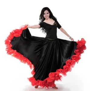 C246 Bauchtanz Flamenco Rock mit 720 Grad Tribal Tellerrock - Bild 1 von 7