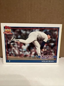 Nolan Ryan #1 Topps Baseball 1991 Texas Rangers - Picture 1 of 2