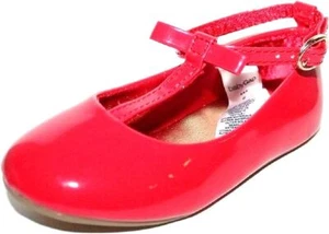 Baby Gap NWT Toddler Preschool Girls 7 8 9 Red Patent T-Strap Shoes - Picture 1 of 1