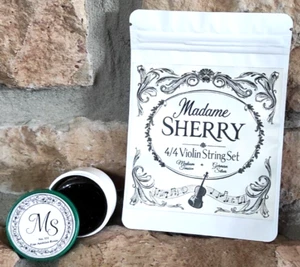 Violin String Set 4/4 Premium Strings Alloy Core Expressive Tone FREE Rosin - Picture 1 of 24