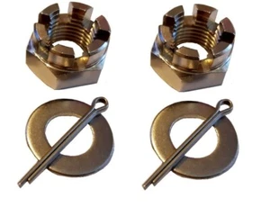 Suzuki AP50 - A2 Stainless Castle Nut Kit (incs washers/pins) - Picture 1 of 1