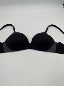 SPANX Pillow Cup Size 36 B Black Lightly Lined T-Shirt Wireless Bra