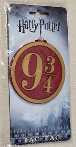 New - Harry Potter Platform 9 3/4 Rubber Luggage Bag Tag Warner Bros Bioworld - Picture 1 of 6
