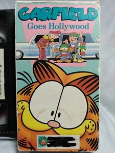 Garfield Goes Hollywood VHS * 1990 NR CC Hi-Fi Jon + Odie * CBS FOX VIDEO - Picture 1 of 3
