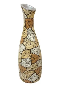 (31101) JARRON FLORERO RESINA BOTELLA TIERRA GRANDE - Picture 1 of 1