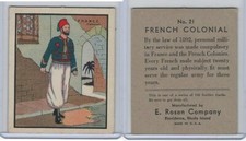 R139 E. Rosen, Soldier Cards, 1932, #21 French Colonial