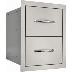 Sole Gourmet Cassetto Doppio Chiuso in Acciaio Inox 20x15 Pollici - Foto 1 di 1