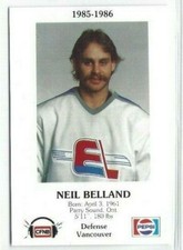 1985-86 Fredericton Express (AHL) Neil Belland