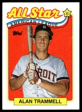 1989 Topps Alan Trammell Detroit Tigers Gum Stain #400