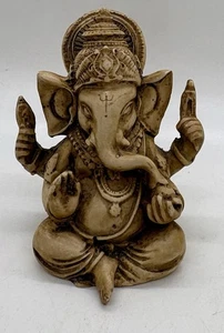 Figura Corona Ganesha 3,75 pulgadas Hecha en Nepal Hinduismo Deidad - Imagen 1 de 6