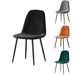 2er 4er 6er Set Samt Stoffsitz Esszimmerstühle Wohnzimmerstuhl mit Rückenlehne - Bild 1 von 96
