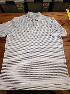Polo Peter Millar Summer Comfort Para Hombre GRANDE S/S Ver Doble Calavera Usado en Excelente Condición GB37 - Imagen 1 de 8