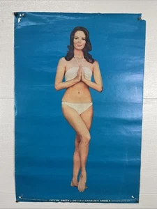 24" X 34.5" Jaclyn Smith Charlie's Angels Blue Vintage Poster As Is Rare - Picture 1 of 15