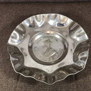Rare Chrome Dish/Plate Coronation of H.M. King Edward Vlll - 10 Inches Wide - Picture 1 of 10