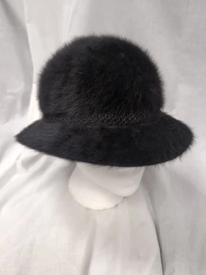 Sombrero de cubo Kangol clásico retro años 90 Angora ropa de calle Furgora Grouser negro Foto 1 de 4