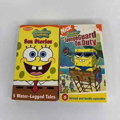 Spongebob Squarepants Sea Stories And Sponge Guard On Duty (VHS, 2002) Lot 2 - Image 1 of 4