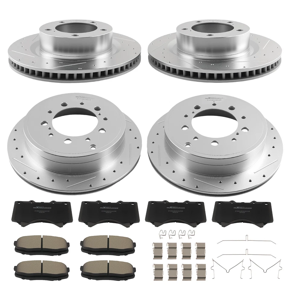 Front Rear Brake Rotors&Ceramic Pads Kit for Lexus Lx570 2016-2021 P-1303 P-1302 Foto 1 de 4