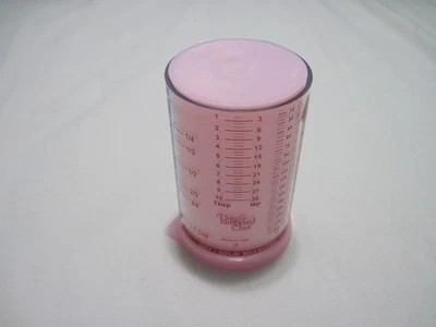 Pampered Chef Mini Measure All Cup Pink Breast Cancer 9897 Dry Liquid 1 Cup - Image 1 of 4