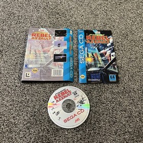 Star Wars: Rebel Assault (Sega CD, JVC, 1993) DISC & Manuals Only Tested NO CASE