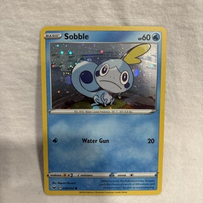 HD Swirl Cosmos Holo Sobble 054/202 Blister Exclusives Pokemon Card - Image 1 of 4