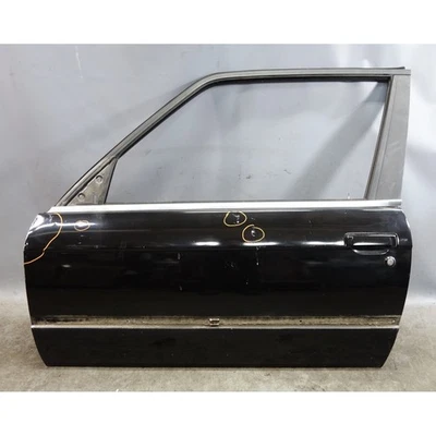 Damaged 1984-1991 BMW E30 3-Series Coupe Left Front Door Shell Bare Black OEM - Image 1 of 4