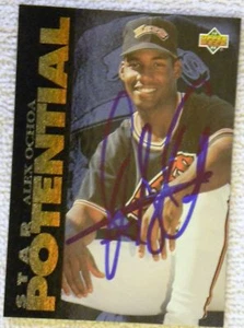 Baltimore Orioles Alex Ochoa Signed 1993 Upper Deck Card Auto - Picture 1 of 1
